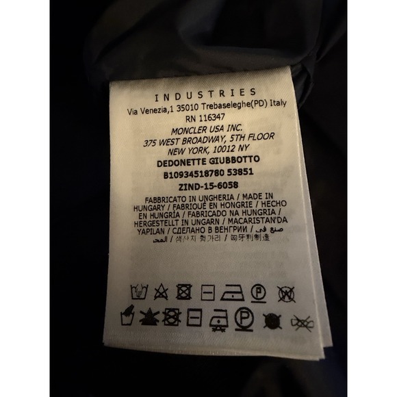 Moncler Dedonette Bomber Women's Jacket Navy Size 0 XS - Picture 8 of 11